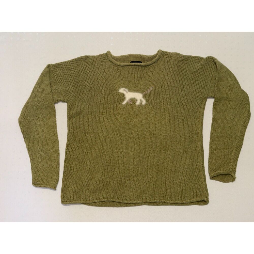 Planet Earth Sweaters | 100% Cotton Knit Dog Sweater | Size Large